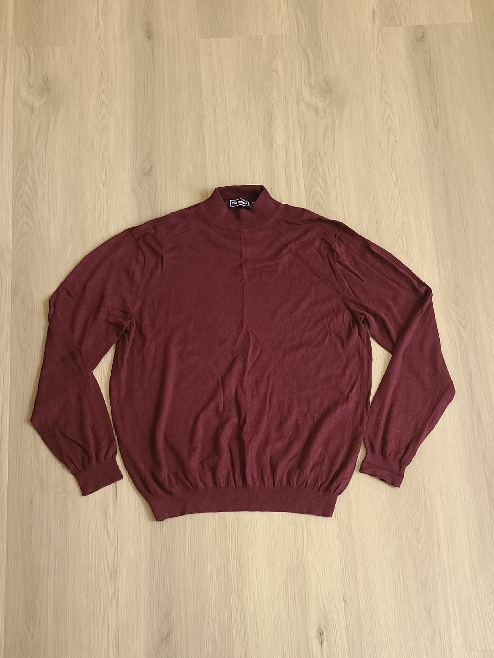 Paul Frederick Purple Silk Cotton Cashmere Turtleneck Pullover Sweater  XXLT